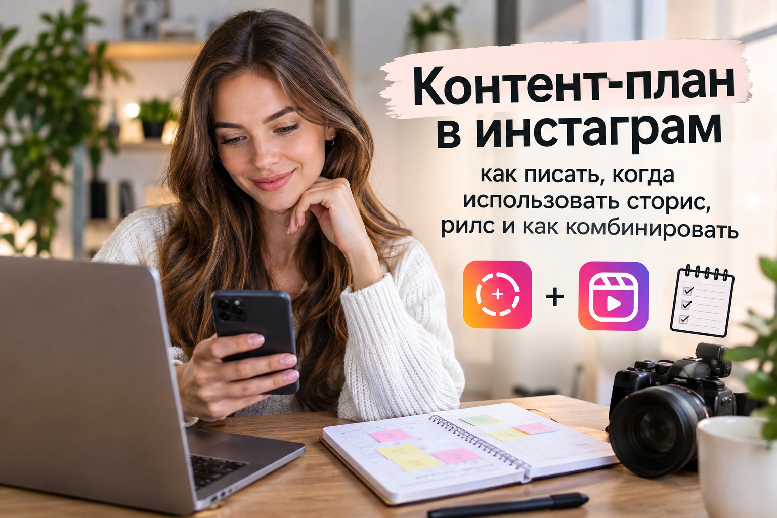 Фотореализм по теме «Контент план инстаграм как писать когда использовать сторис