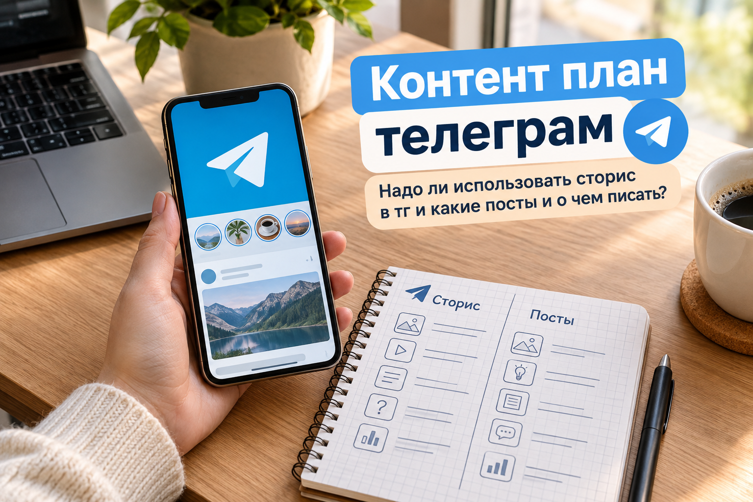 Фотореализм, предметная деталь по теме «Контент план телеграм надо ли использова